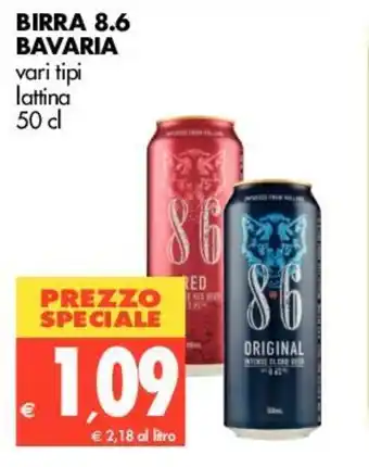 Tigros Bavaria Birra 8.6 50cl offerta