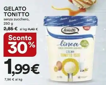 Coop Tonitto Gelato Senza Zucchero 250 G offerta