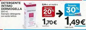 Coop Dermogella Detergente Intimo offerta