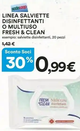 Coop Fresh & Clean Salviette Disinfettante offerta