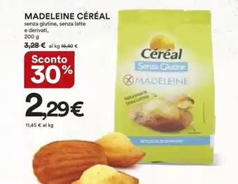 Coop Cereal Céréal - Madeleine Senza Glutine 200 G(ml) offerta