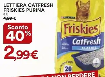 Coop Purina Lettiera Catfresh Friskies offerta