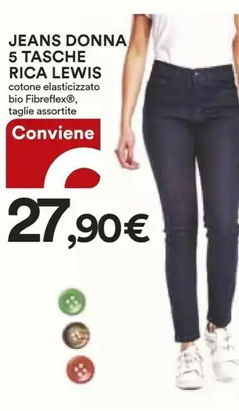 Coop Rica Lewis Jeans Donna 5 Tasche offerta