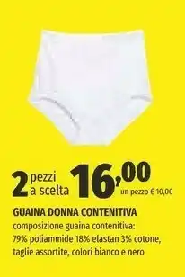 Coop Ipercoop Guaina Donna Contenitiva offerta
