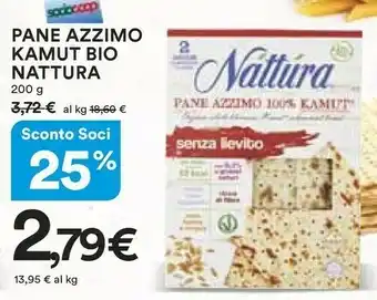 Coop Nattura Pane Azzimo 100% Integrale Bio 200 G(ml) offerta