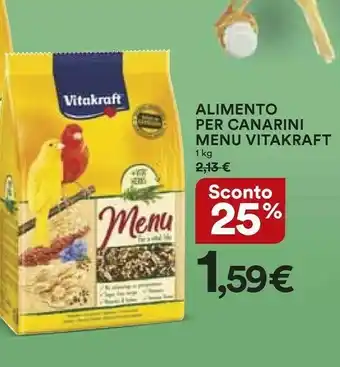 Coop Vitakraft Alimento Per Canarini Menu offerta