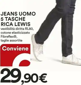 Coop Rica Lewis Jeans Uomo 5 Tasche offerta