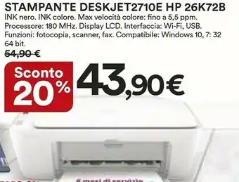 Coop HP 26K72B Stampante Deskjet offerta