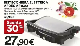 Coop Ardes AR1S20 Bistecchiera Elettrica offerta