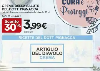 Coop Creme Della Salute Pignacca offerta