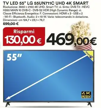 Coop LG Tv Led 55 55un711c Uhd 4k Smart offerta