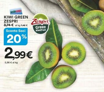 Coop Zespri Kiwi Green offerta