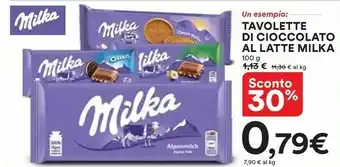 Coop Milka Tavolette Di Cioccolato Al Latte offerta