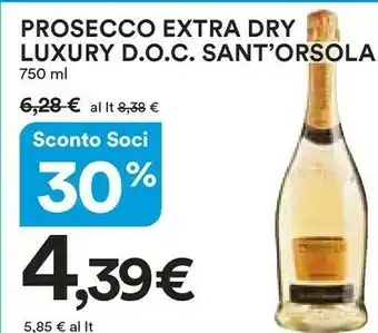 Coop Sant'orsola Prosecco Extra Dry Luxury Doc offerta