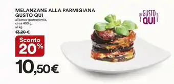 Coop Gusto Qui Melanzane Alla Parmigiana offerta