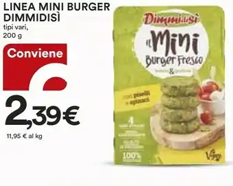 Coop Dimmidisì Il Mini Burger Fresco Con Carote, Piselli E Miglio 200 G(ml) offerta