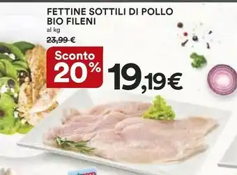 Coop Fileni Fettine Sottili Di Petto Di Pollo Bio offerta