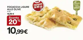 Coop Focaccia Ligure Alle Olive offerta