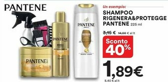 Coop Pantene Shampoo Rigenera & Protegge offerta