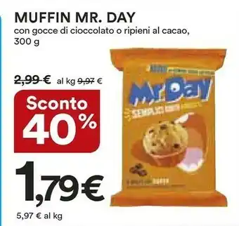 Coop Mr. day Muffin Con Gocce Di Cioccolato offerta