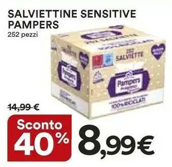 Coop Pampers Salviettine Sensitive offerta