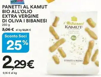 Coop I Bibanesi Panetti Al Kamut Bio All'Olio Extra Vergine Di Oliva offerta