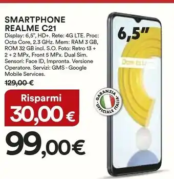 Coop Realme Smartphone C21 offerta