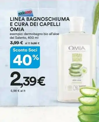 Coop Omia Linea Bagnoschiuma E Cura Dei Capelli offerta