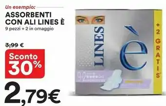 Coop Lines Assorbenti Con Ali E offerta