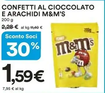 Coop M&M's Confetti Al Cioccolato E Arachidi offerta