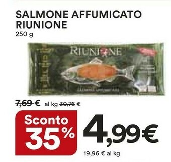 Coop Riunione - Salmone Affumicato 250 G(ml) offerta