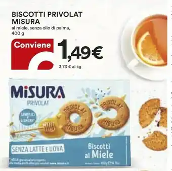 Coop Misura Biscotti Privolat Al Miele offerta