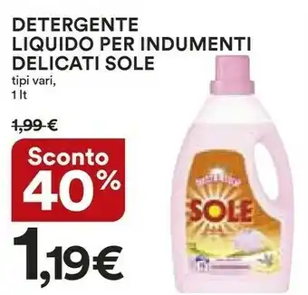 Coop Sole Detergente Liquido Per Indumenti Delicati offerta