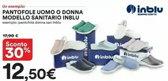 Coop Inblu Pantofole Uomo O Donna Modello Sanitario offerta