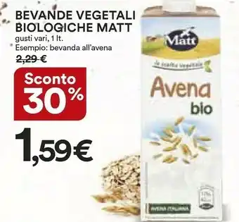 Coop Matt Bevanda All'avena Bio 1000ml offerta