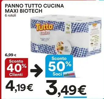 Coop Panno Tutto Cucina Maxi Biotech offerta