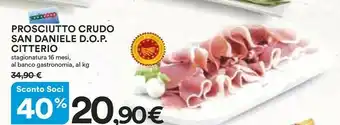 Coop Citterio Prosciutto Di San Daniele 70 G(ml) offerta