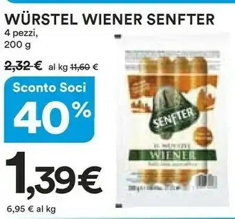 Coop Senfter Wurstel Wiener offerta