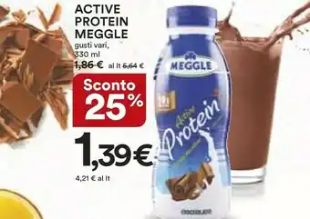 Coop Meggle Active Protein Cioccolato 330 G(ml) offerta