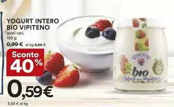 Coop Vipiteno Yogurt Intero Bio offerta