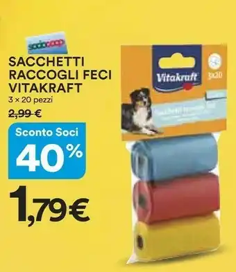Coop Vitakraft Sacchetti Raccogli Feci offerta