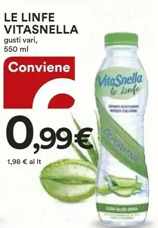 Coop Vitasnella Le Linfe Con Acqua Di Cocco 550ml offerta