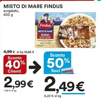 Coop Findus Misto Di Mare Cozze E Vongole 400 G(ml) offerta