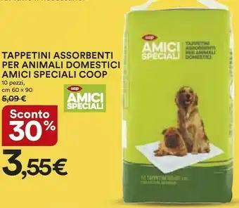 Coop Coop Tappetini Assorbenti Per Animali Domestici Amici Speciali offerta