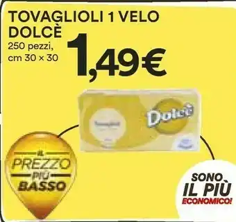 Coop Dolcè Tovaglioli 1 Velo offerta