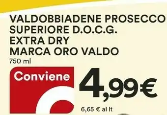 Coop Valdo - Valdobbiadene Prosecco Superiore DOCG 750 G(ml) offerta