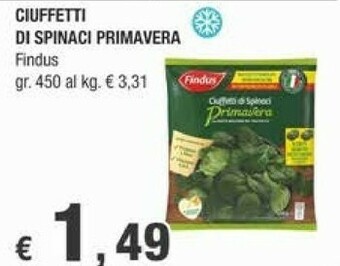 Crai Findus Ciuffetti Di Spinaci 450 G(ml) offerta