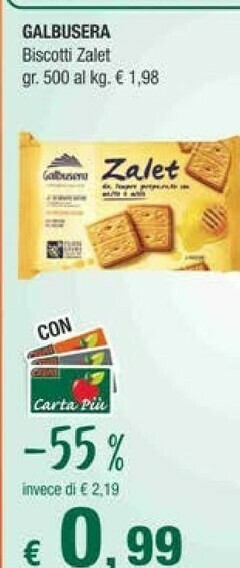 Crai Galbusera Zalet 500 G(ml) offerta