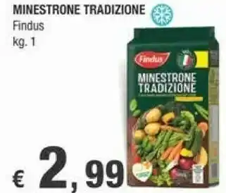 Crai Findus Minestrone Tradizione 1000 G(ml) offerta