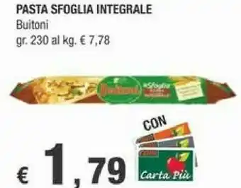 Crai Buitoni Pasta Sfoglia Integrale offerta